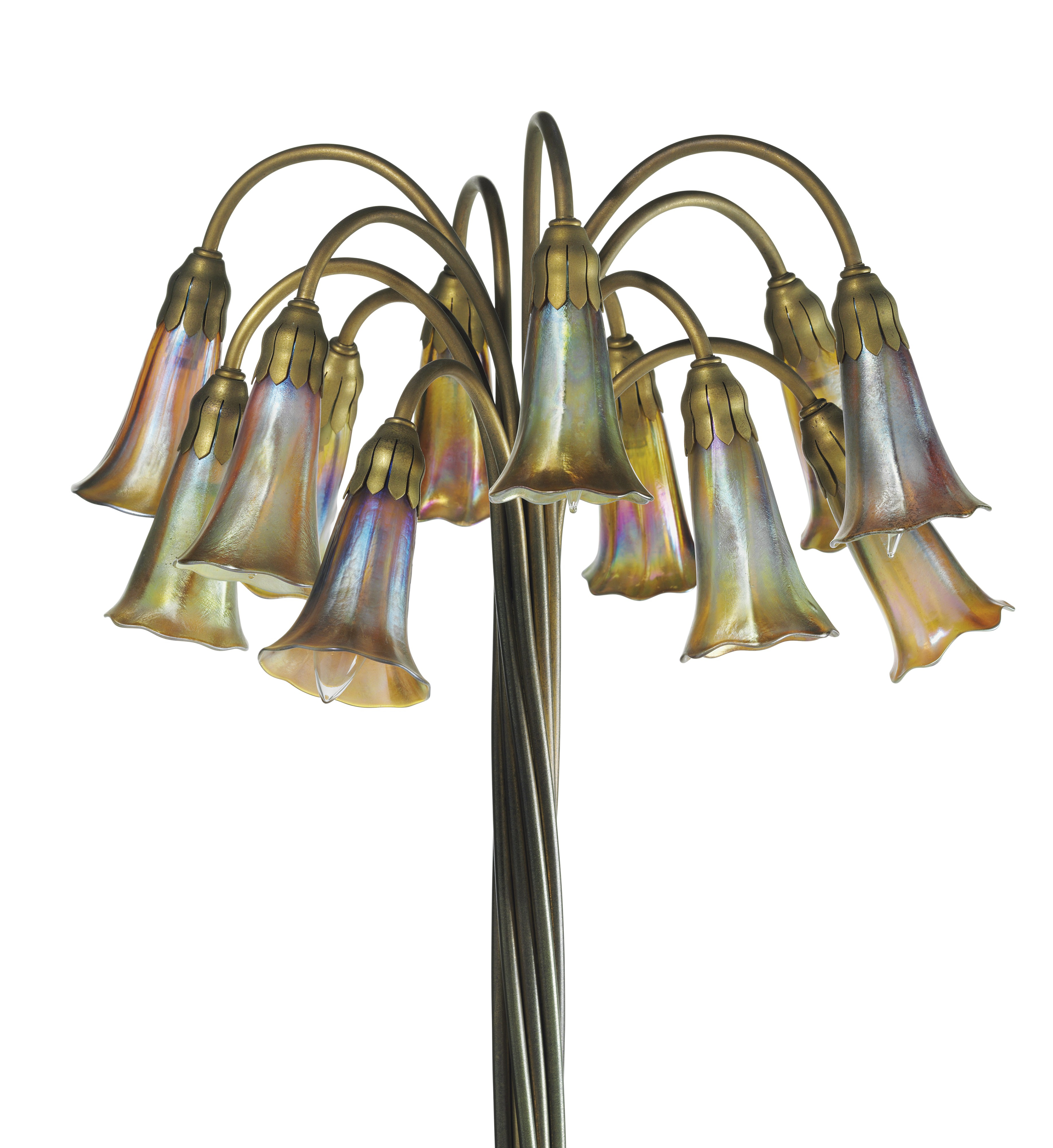Tiffany Studios A Twelve Light Lily Floor Lamp Circa intended for sizing 3670 X 4000