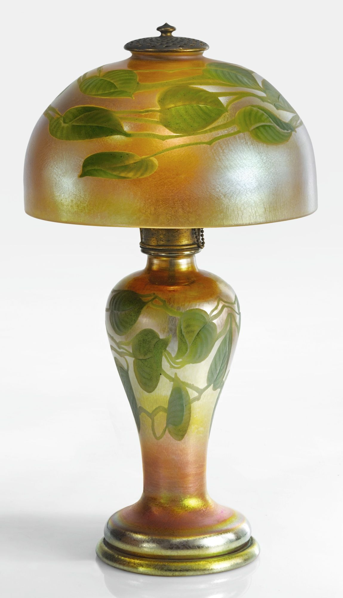 Tiffany Studios Leaf And Vine Carved Cameo Table Lamp throughout dimensions 1149 X 2000