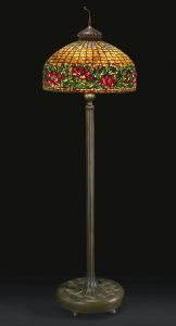 Tiffany Studios Peony Border Floor Lamp Circa 1910 inside measurements 1080 X 2000