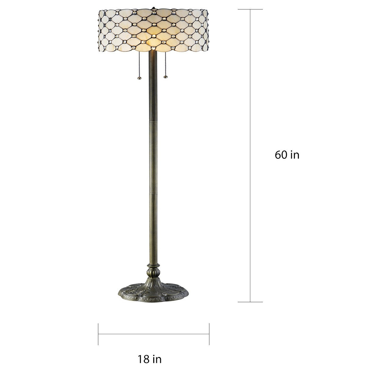 Tiffany Style Jeweled Floor Lamp pertaining to proportions 1222 X 1222