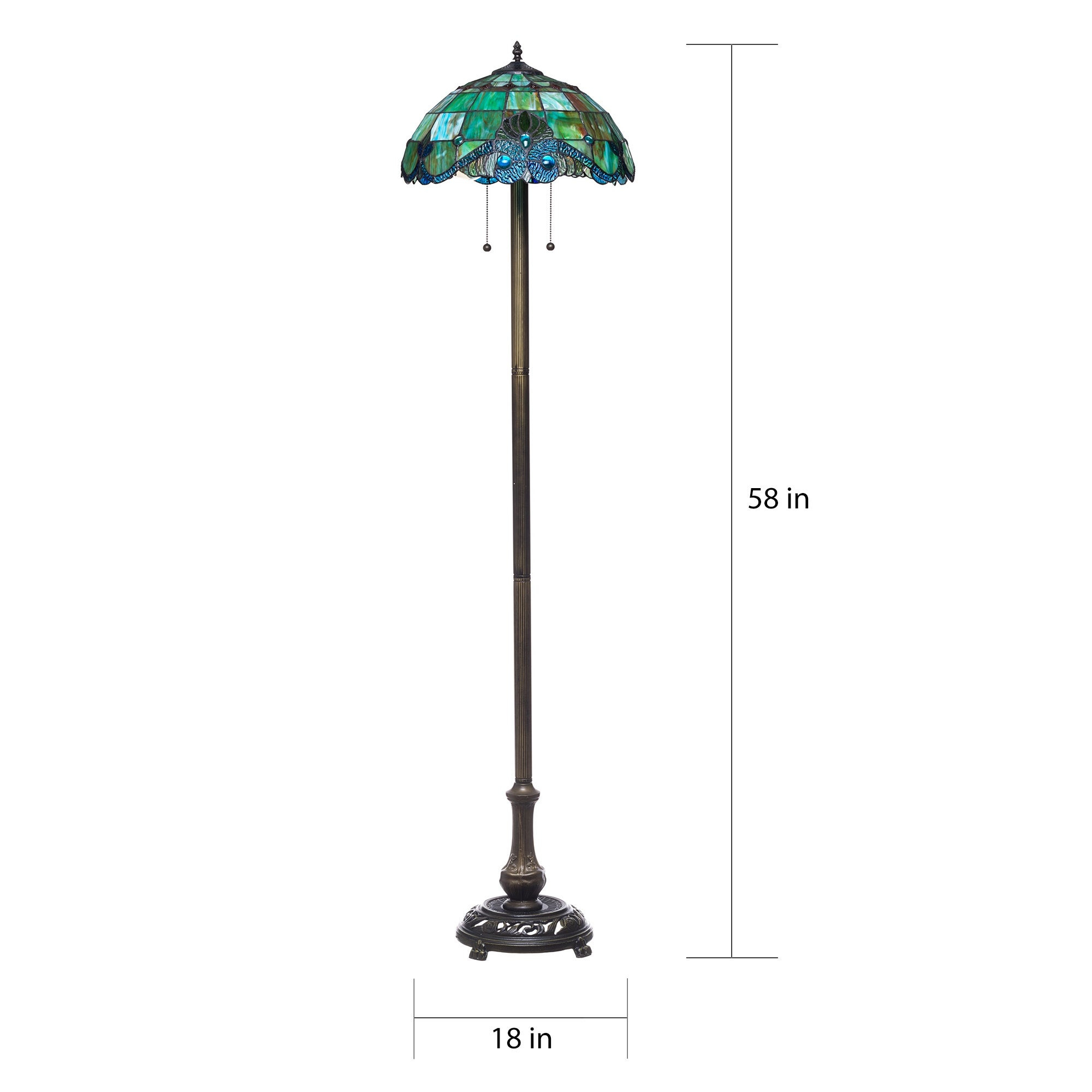 Tiffany Style Pearl Vintage Floor Lamp inside measurements 2000 X 2000