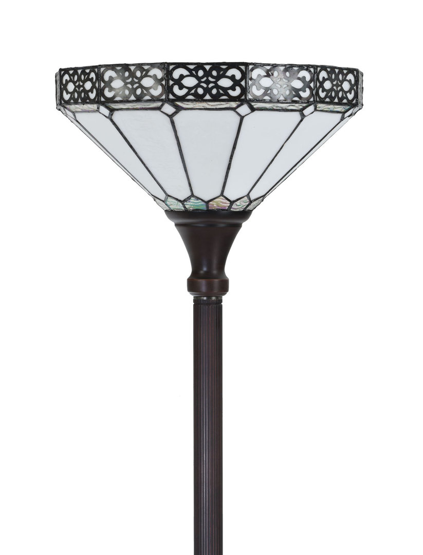 Tiffany Style Torchiere Uplight Floor Lamp intended for sizing 823 X 1080