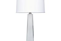 Titan Lighting 32 In Clear Crystal Faceted Column Table Lamp inside measurements 1000 X 1000