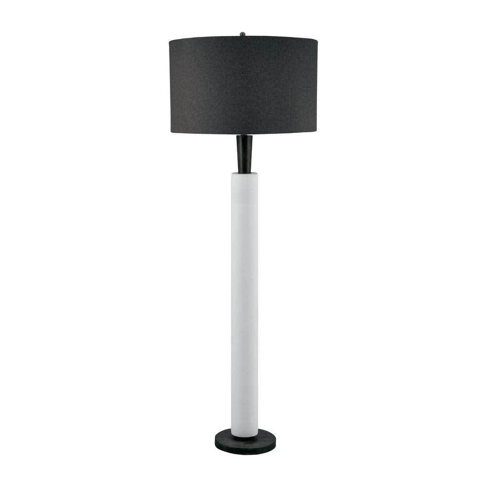 Titan Lighting 64 In Modern Wood And White Bisque Ceramic Floor Lamp inside dimensions 1000 X 1000