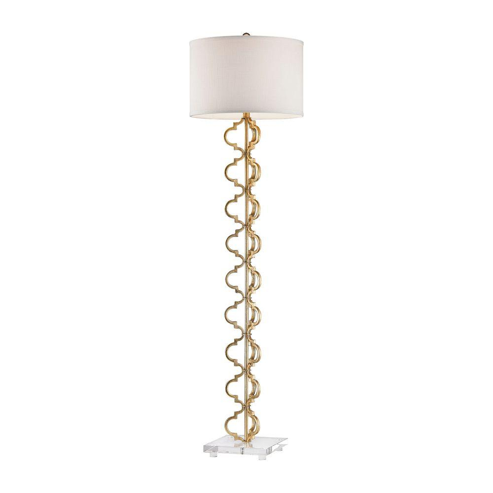 Titan Lighting Castile 62 In Gold Leaf Floor Lamp with regard to proportions 1000 X 1000