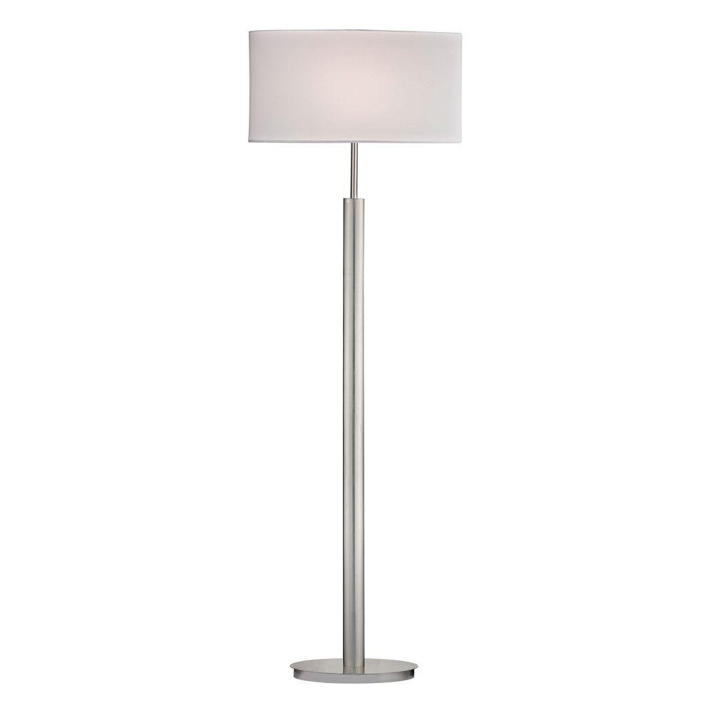 Titan Lighting Port Elizabeth 59 In Satin Nickel Floor Lamp within proportions 1000 X 1000