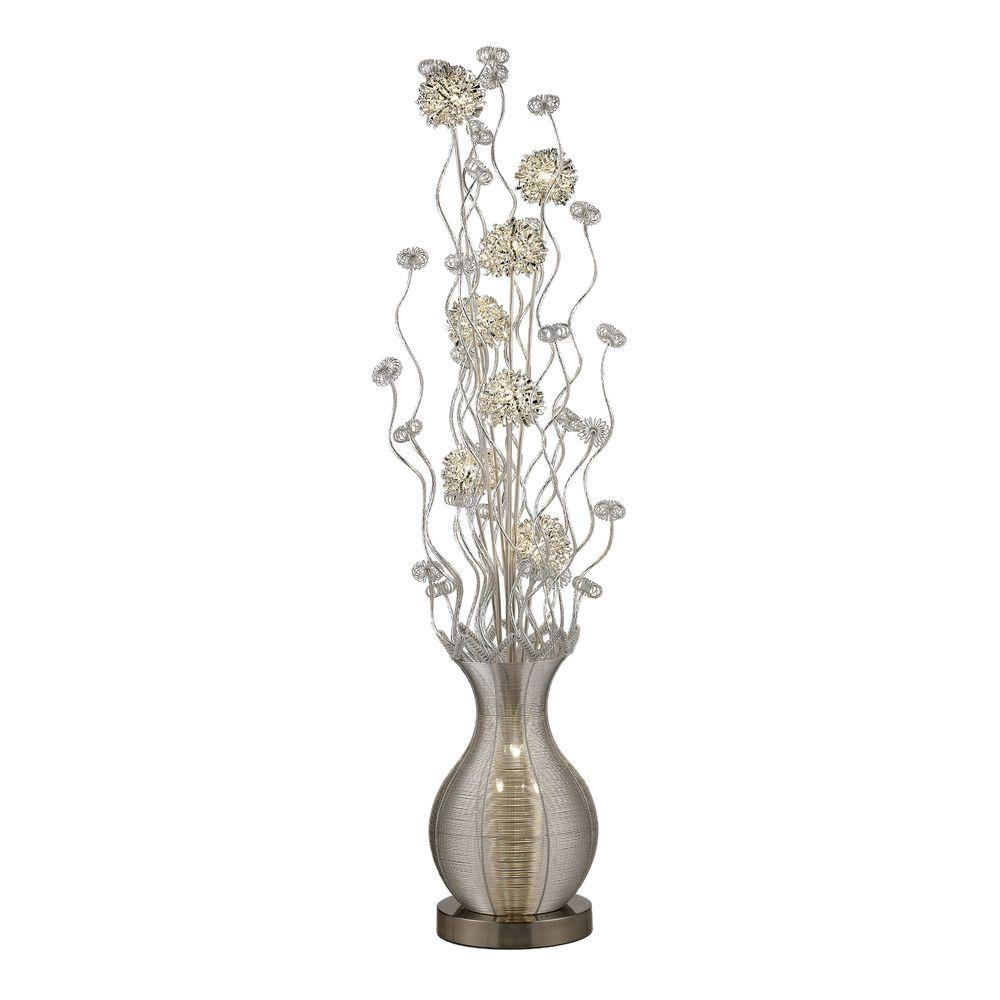 Titan Lighting Uniontown 63 In Silver Contemporary Floral Display Floor Lamp regarding measurements 1000 X 1000