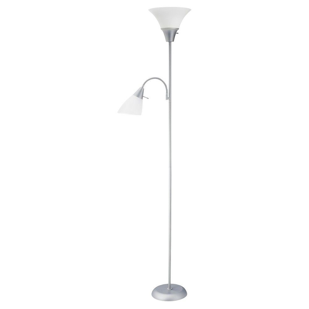 Tochiere With Task Light Floor Lamp Gray Includes Energy within proportions 1000 X 1000