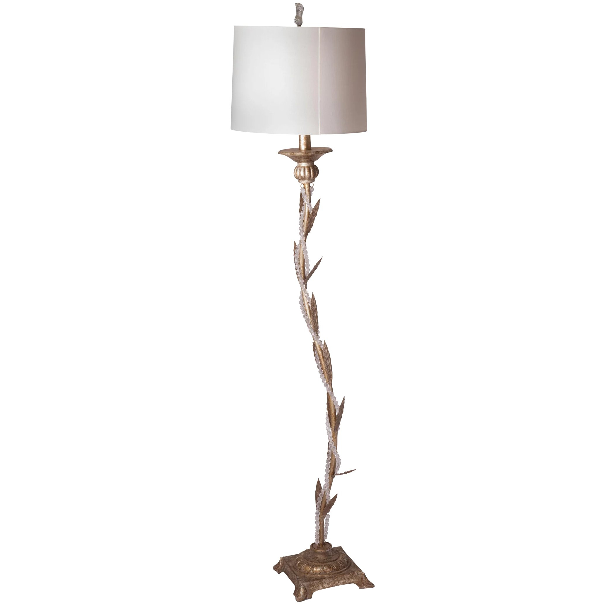 Tole Leaf Beaded Floor Lamp for proportions 2068 X 2068