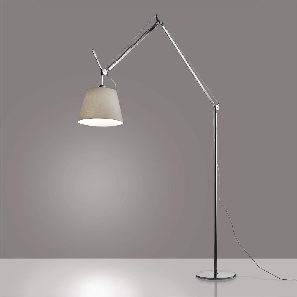 Tolomeo Mega Floor Lamp Parchment Artemide Black Friday Prm intended for size 1000 X 1000