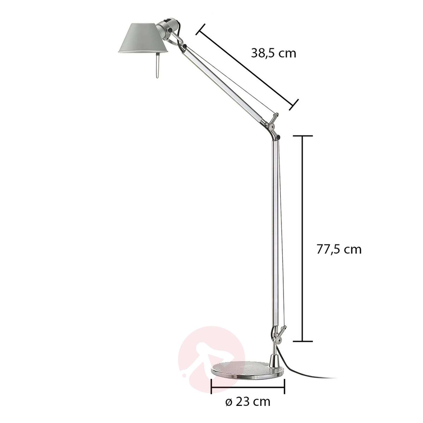 Tolomeo Reading Floor Flexible Floor Lamp regarding measurements 1600 X 1600