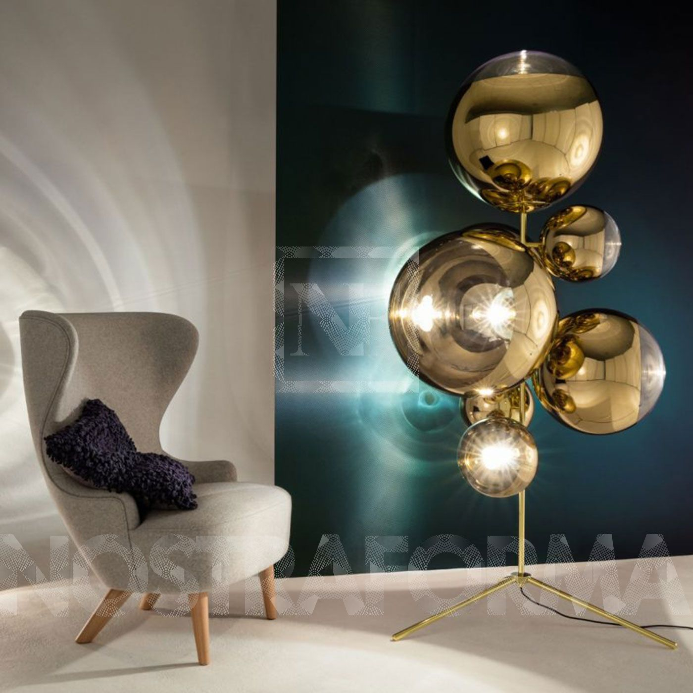 Tom Dixon Mirror Ball Stand Floor Lamp At Nostraforma throughout size 1400 X 1400