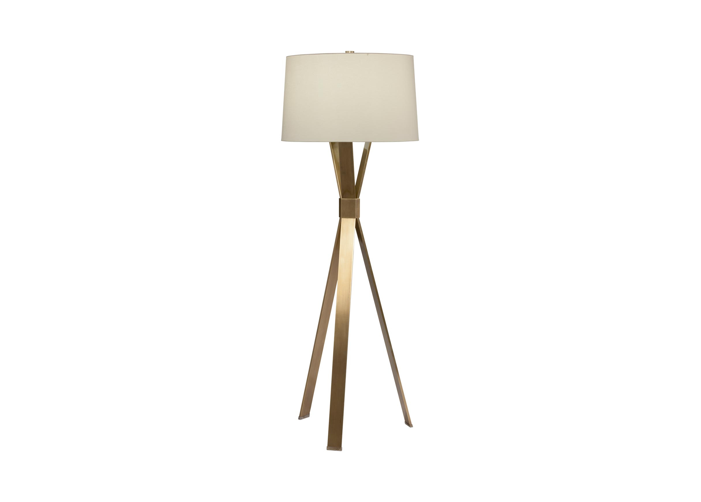 Tomas Brass Floor Lamps Brushed Nickel Floor Lamp Ethan intended for proportions 2430 X 1740