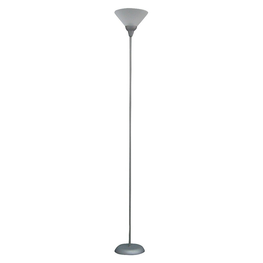 Torchiere Floor Lamp Gray Includes Energy Efficient Light in size 1000 X 1000