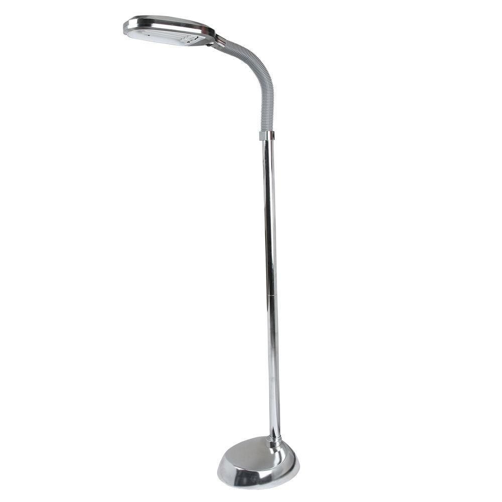 Trademark Deluxe Sunlight 55 In Silver Floor Lamp pertaining to measurements 1000 X 1000