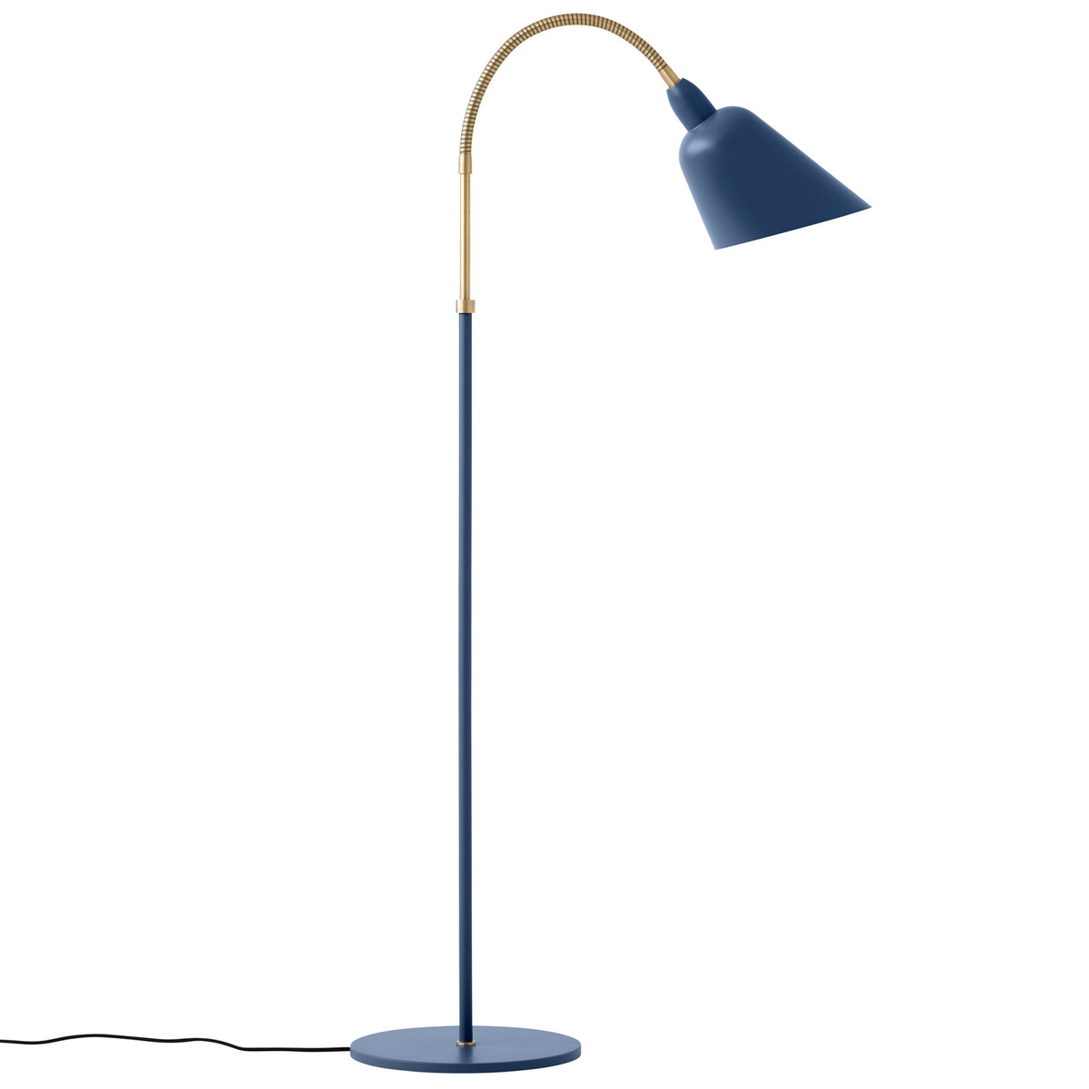 Tradition Bellevue Aj7 Floor Lamp Thunder Blue Brass with proportions 1200 X 1200