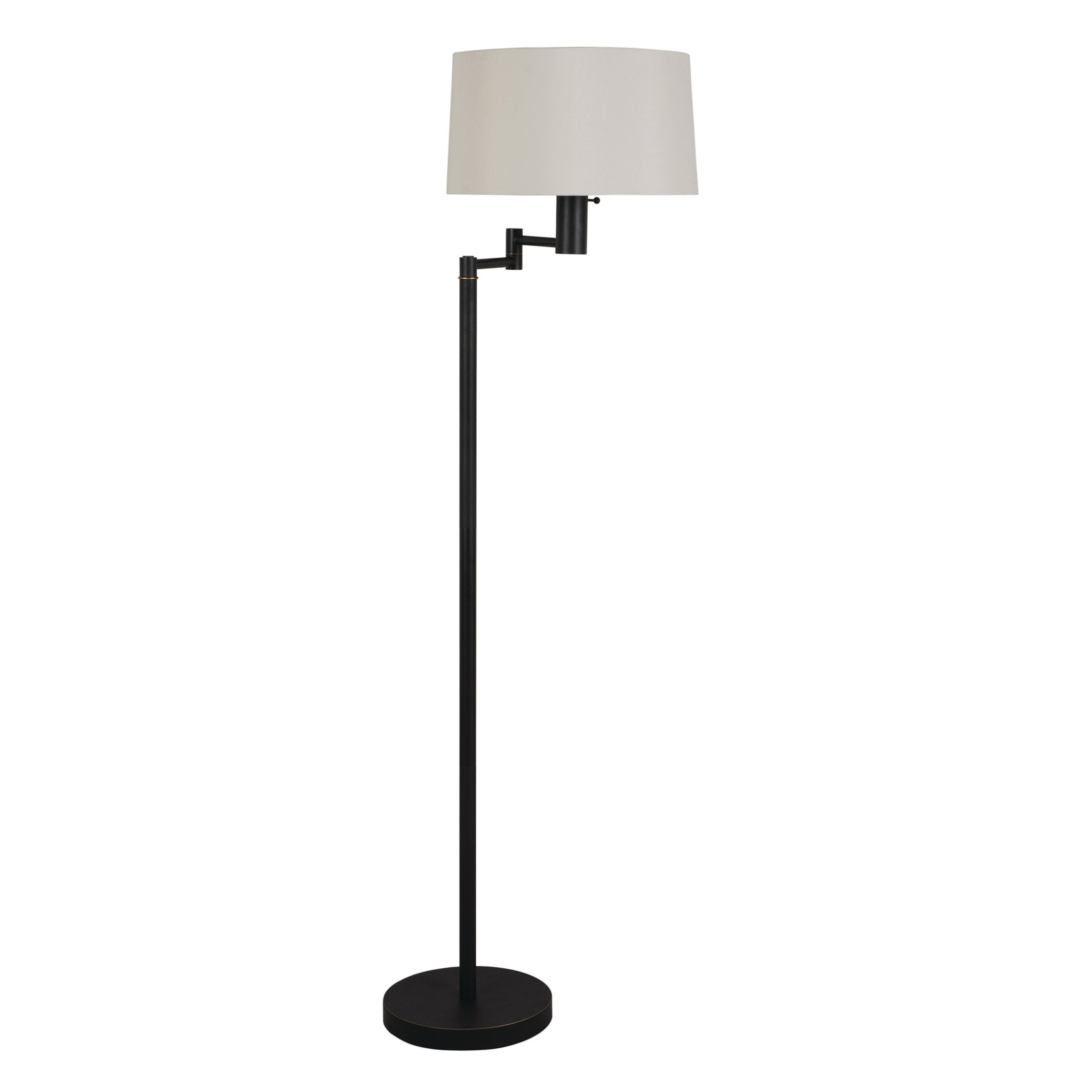 Transitional Bronze Floor Lamp Black Coaster Fabric throughout size 2170 X 2170