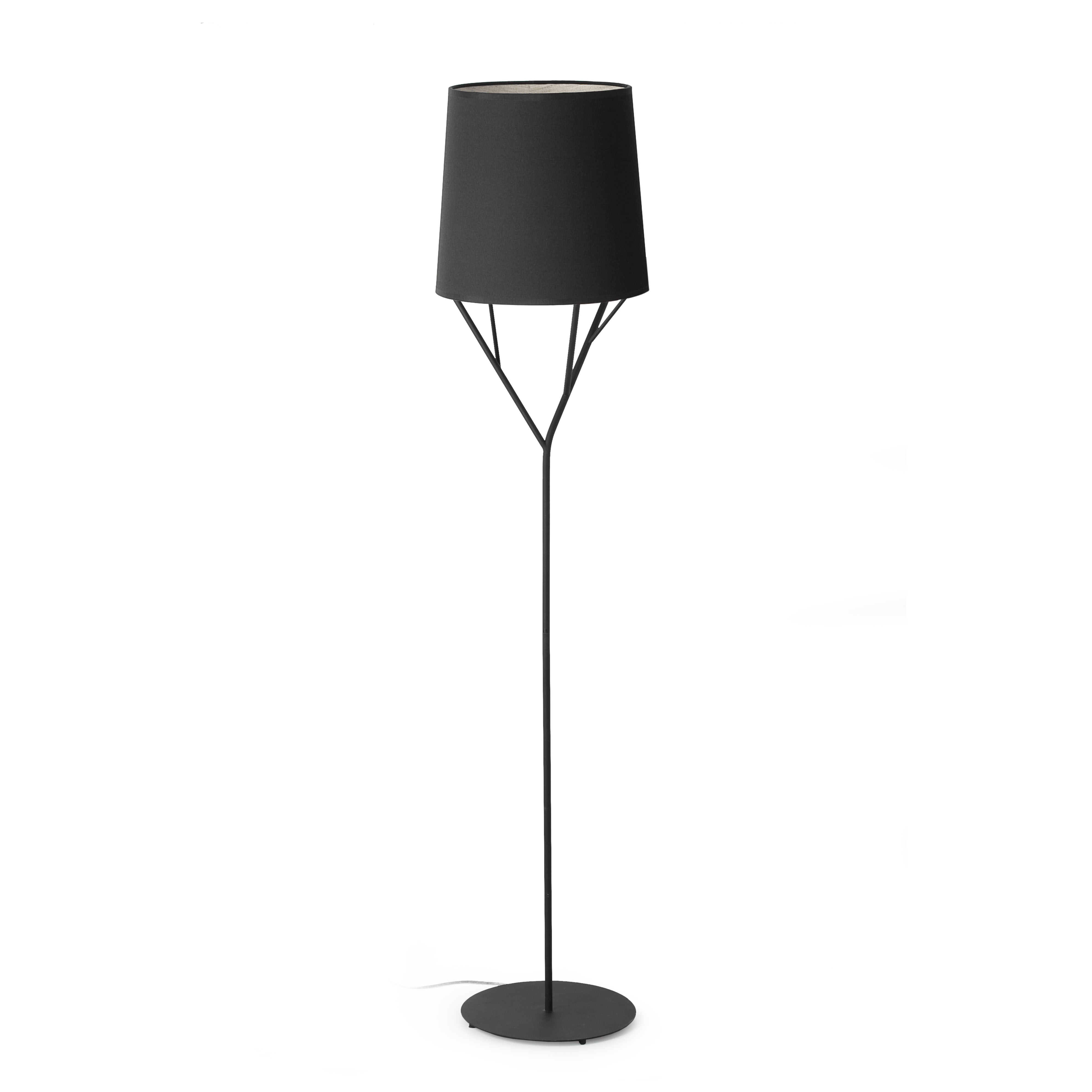 Tree Black Floor Lamp 60w Faro within proportions 3985 X 3985