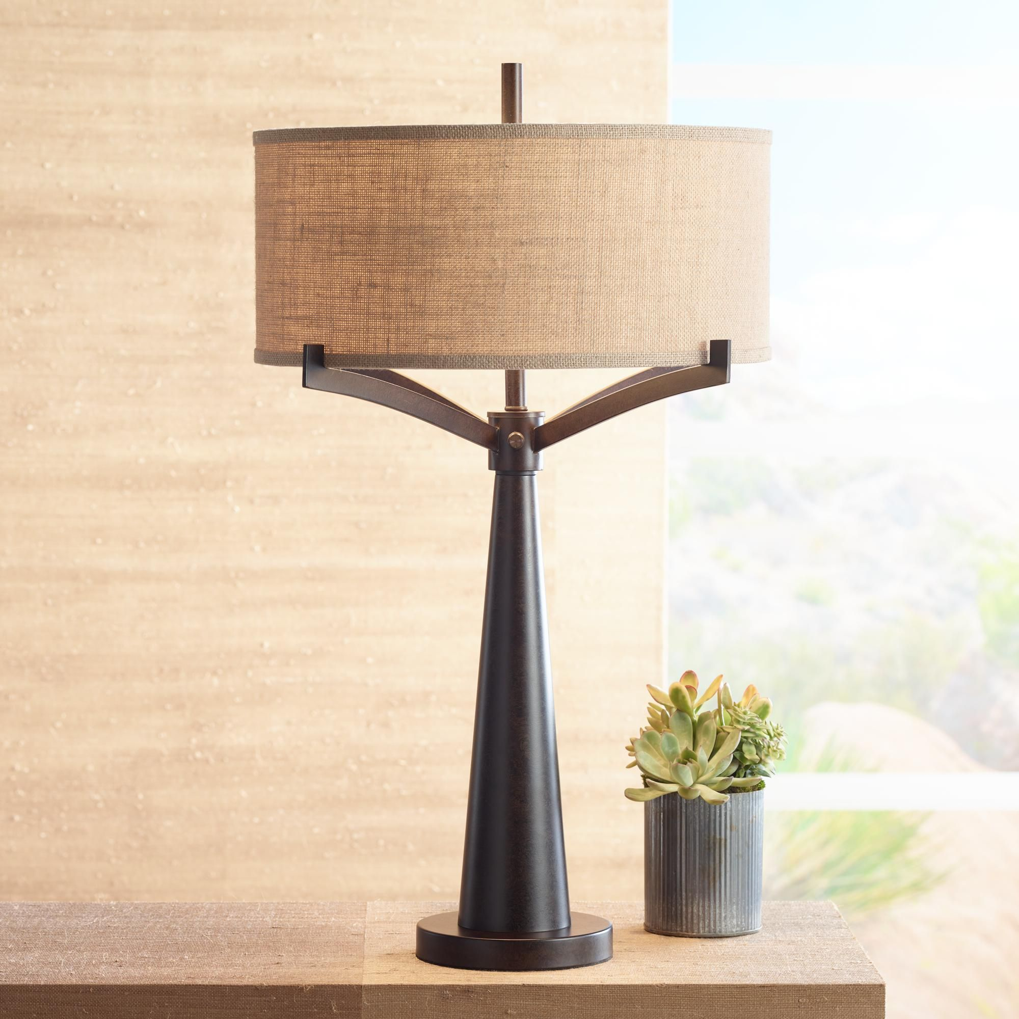 Tremont Bronze Iron Table Lamp Living Room Table Lamps pertaining to proportions 2000 X 2000