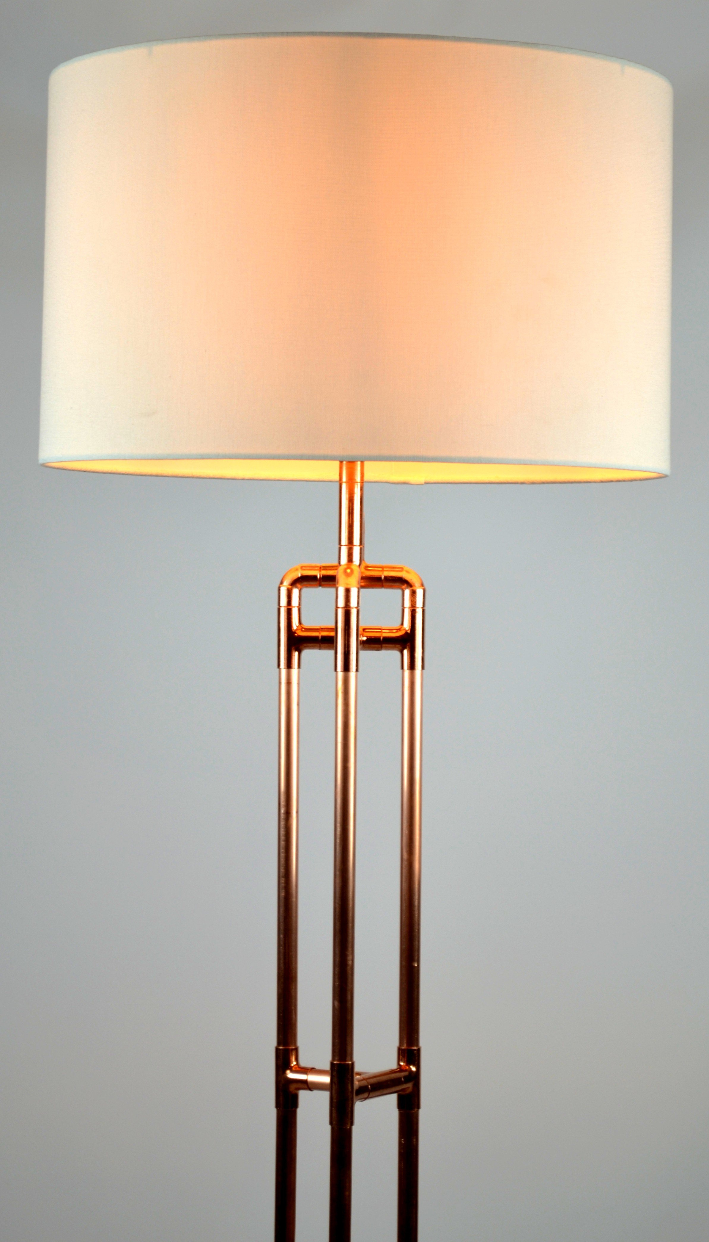 Tri Tower Copper Floor Lamp Base throughout measurements 2386 X 4175