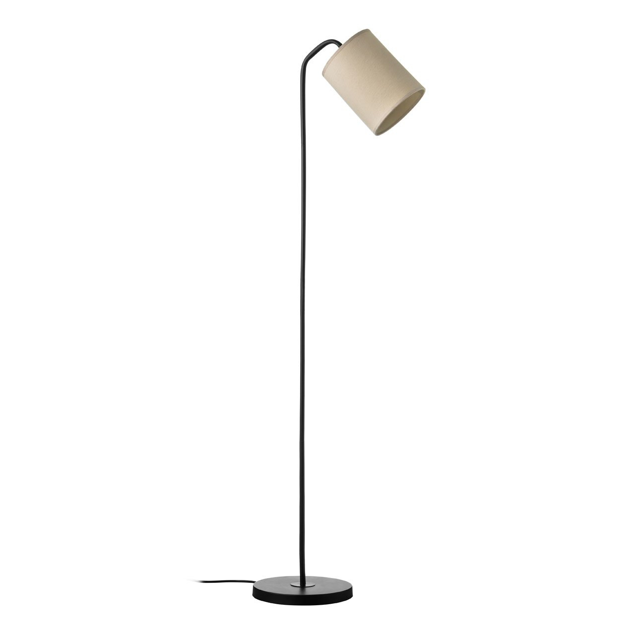 Tribeca Black Metal Floor Lamp With Flax Fabric Shade for dimensions 1280 X 1280