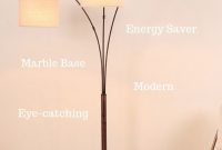 Trilage Modern Led Arc Floor Lamp Marble Base 3 Hanging pertaining to dimensions 735 X 1102