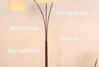 Trilage Modern Led Arc Floor Lamp Marble Base 3 Hanging regarding sizing 735 X 1102