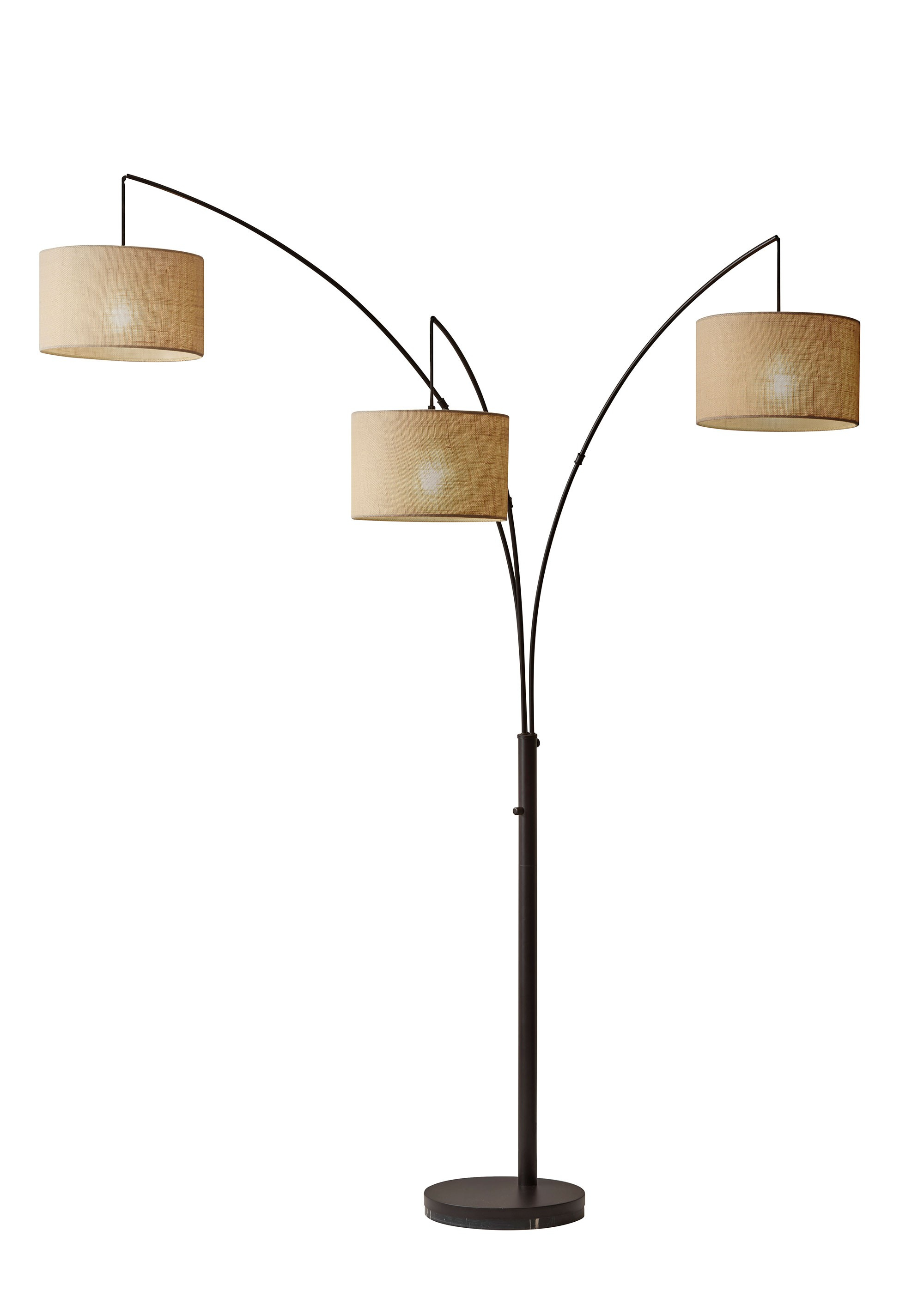 Trinity Arc Lamp Adesso with sizing 2000 X 2795