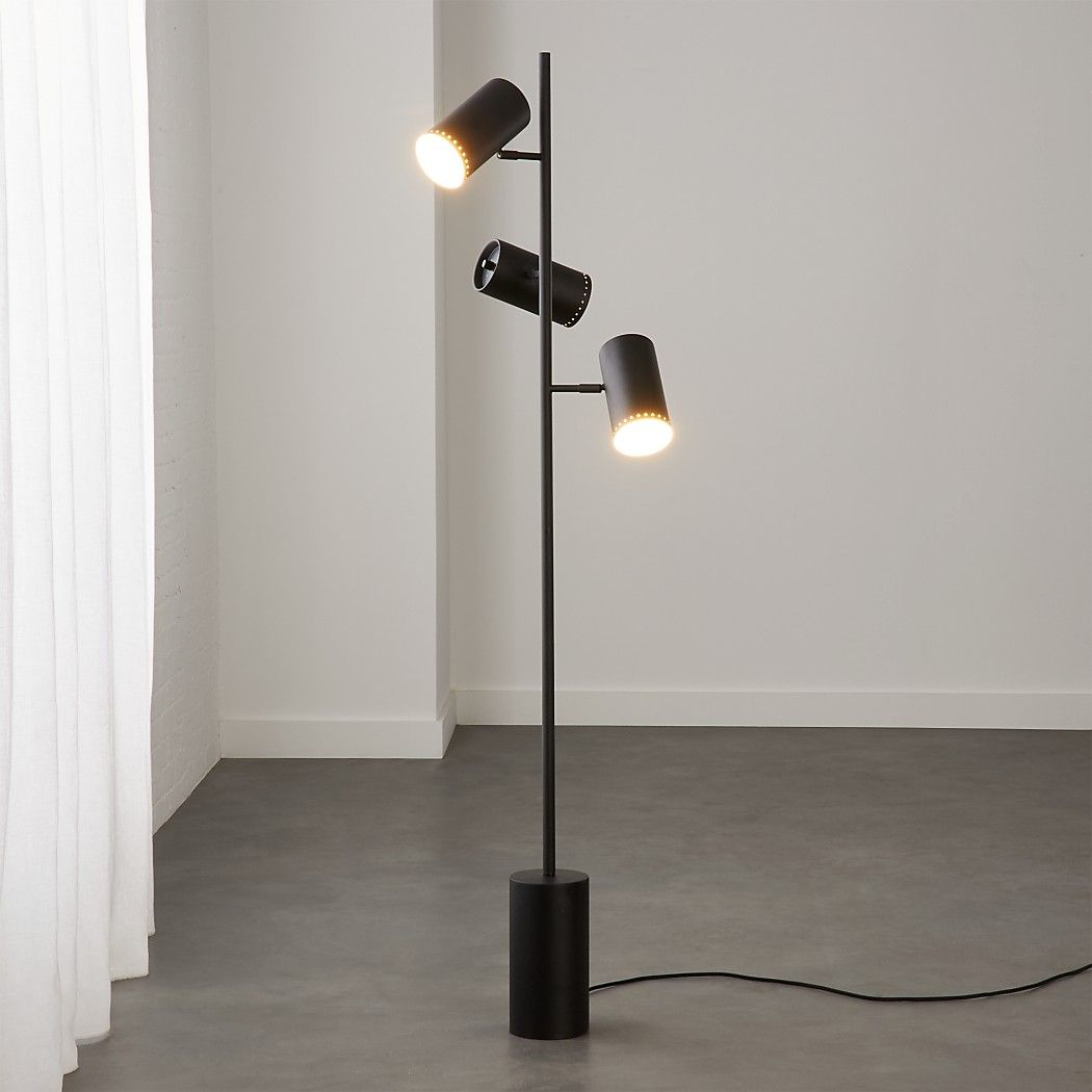 Trio Black Floor Lamp In 2019 Kwekus Place Black Floor for proportions 1050 X 1050