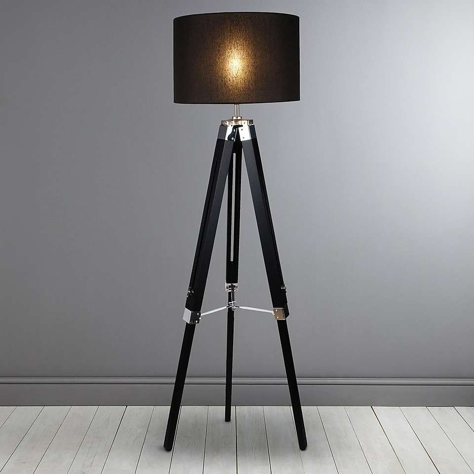 Trio Black Tripod Floor Lamp Dunelm Black Floor Lamp with regard to proportions 960 X 960