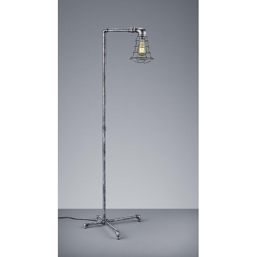 Trio Lighting Gotham Vintage Antique Silver Metal Floor Lamp with size 1000 X 1000