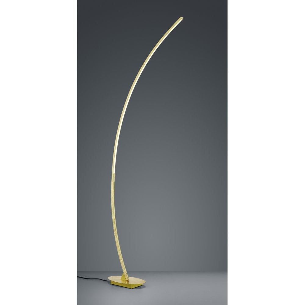 Trio Lighting Solo Modern Gold Metal Floor Lamp throughout size 1000 X 1000