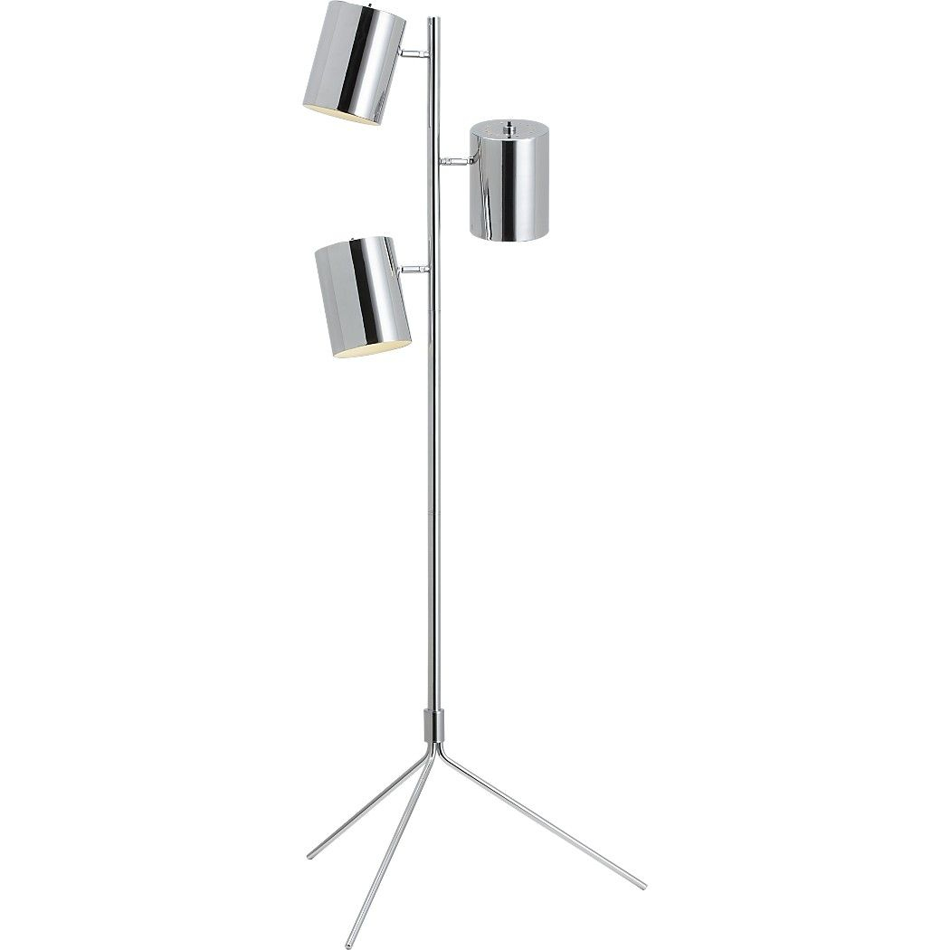 Tripel Floor Lamp Cb2 Living Room Floor Lamp Silver with measurements 1050 X 1050