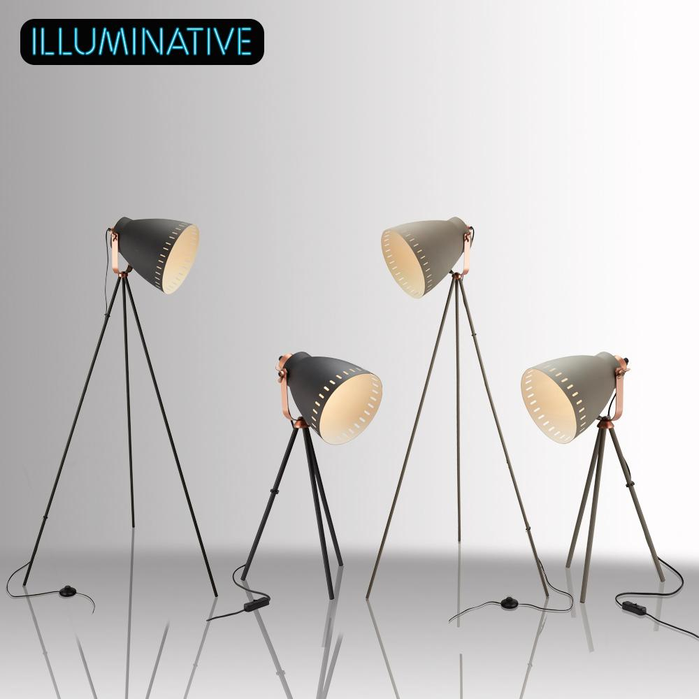 Tripod Directors Floor Lamp Grey From 4499 In Lighting for sizing 1000 X 1000