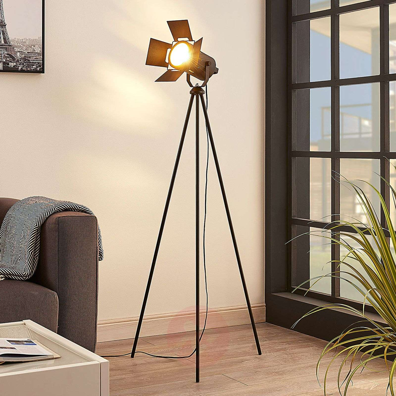 Tripod Floor Lamp Devon In Black with regard to sizing 1600 X 1600