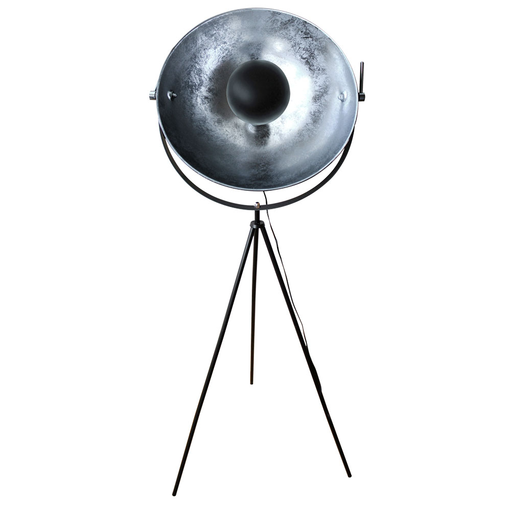 Tripod Floor Lamp In Silver Gray Movable Spot Sunny within measurements 1000 X 1000