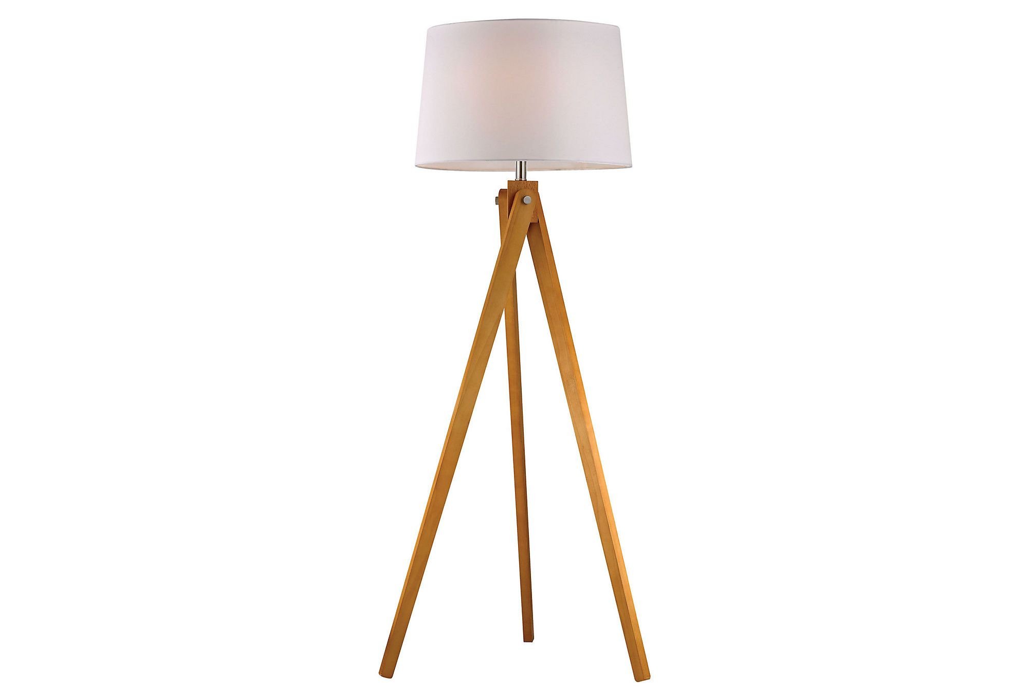 Tripod Floor Lamp Natural One Kings Lane Living Room regarding proportions 2000 X 1362