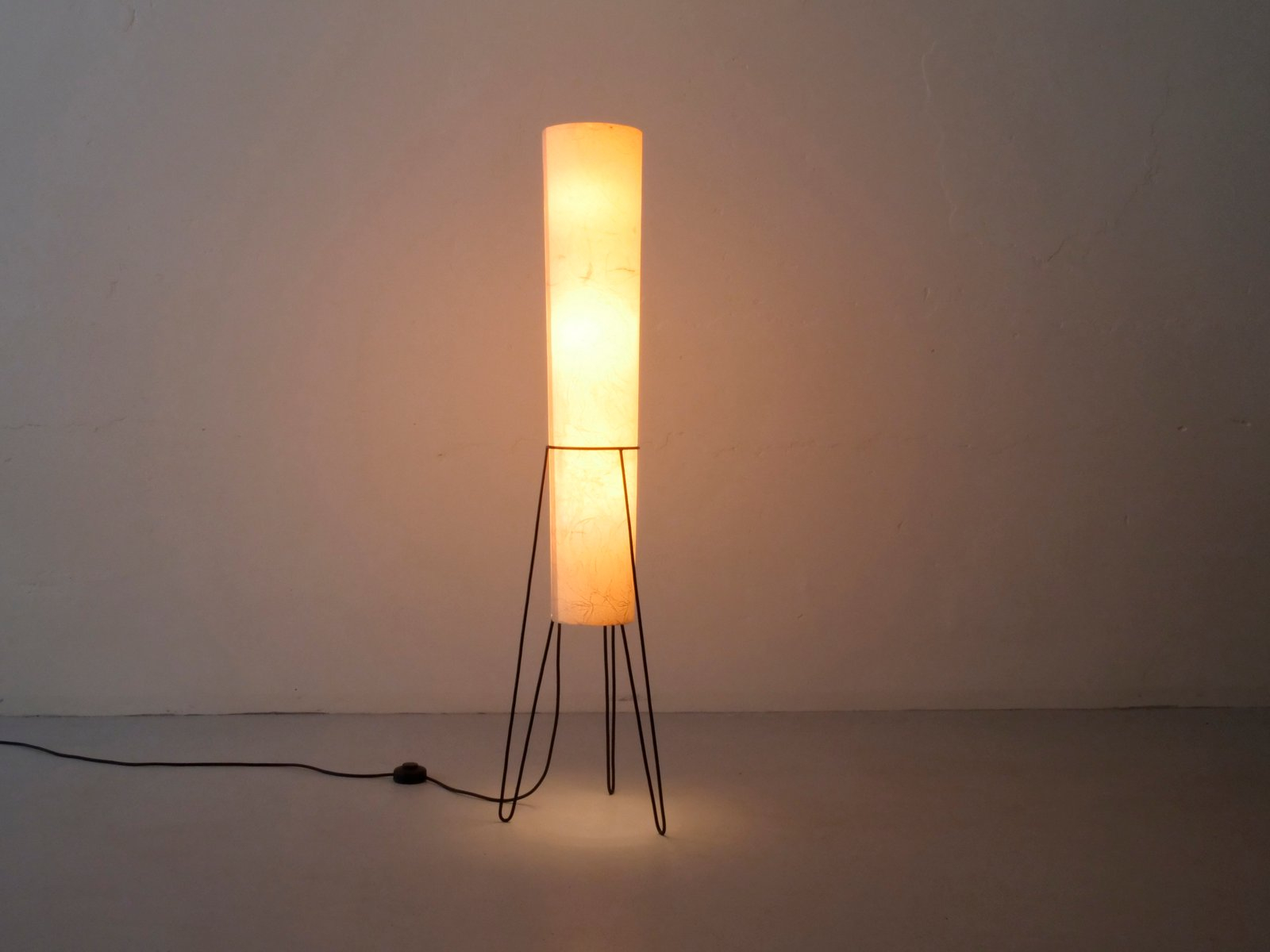 Tripod Floor Lamp With Paper Shade 1960s with size 1600 X 1200