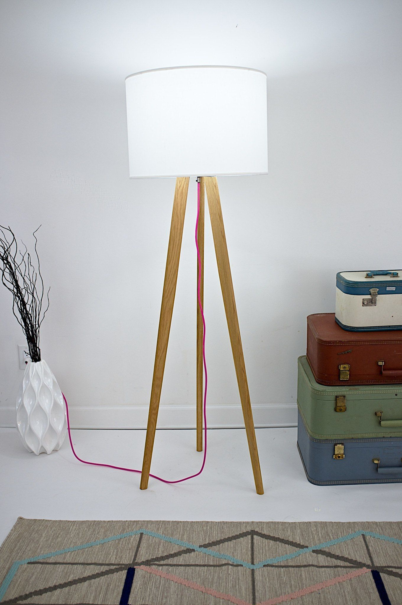 Tripod Lamp Mid Century Modern Wood Floor Lamp Cool inside sizing 1360 X 2048