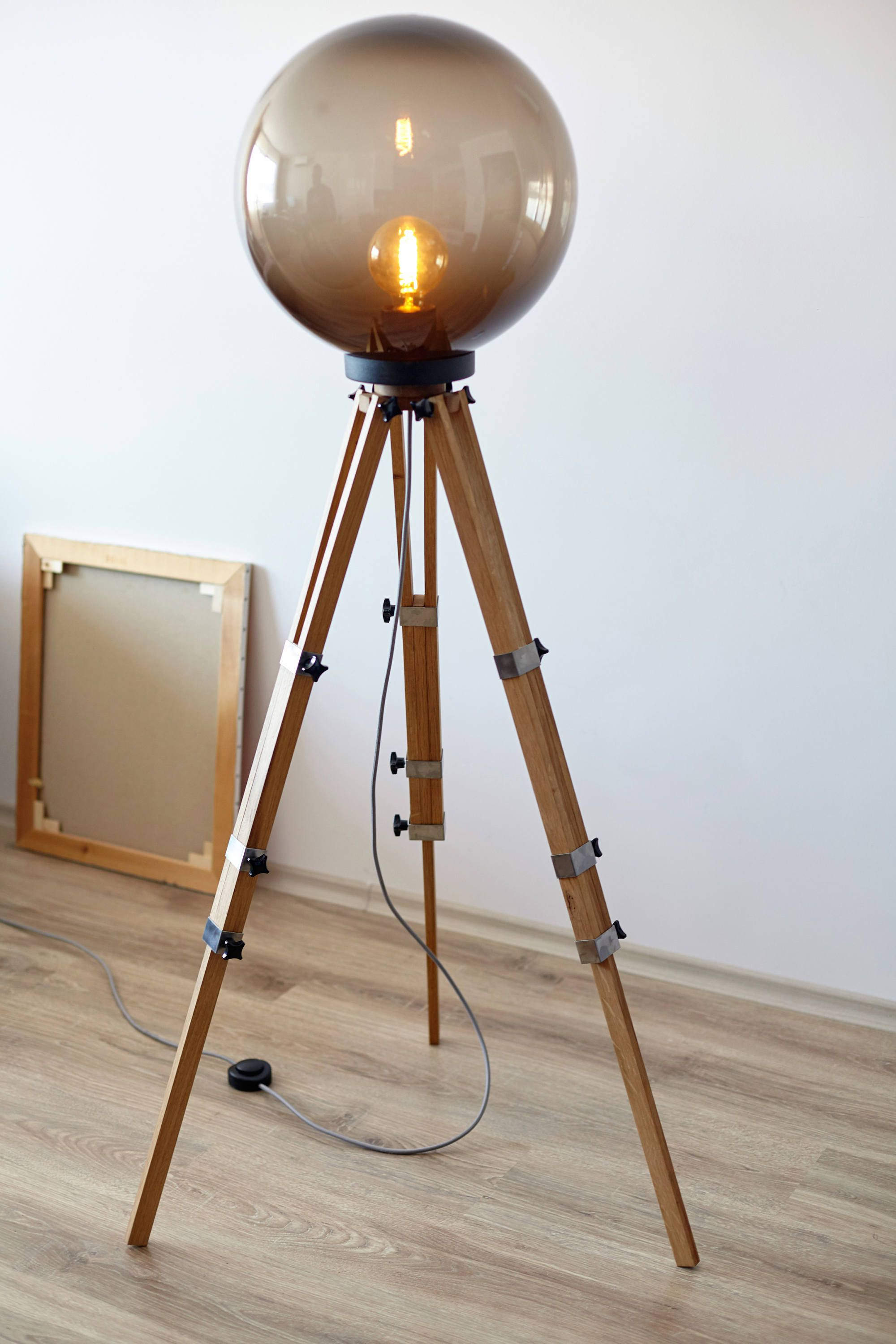 Tripod Lamp Wood Floor Lamp Interior Lamp Industrial Lamp with dimensions 2000 X 3000