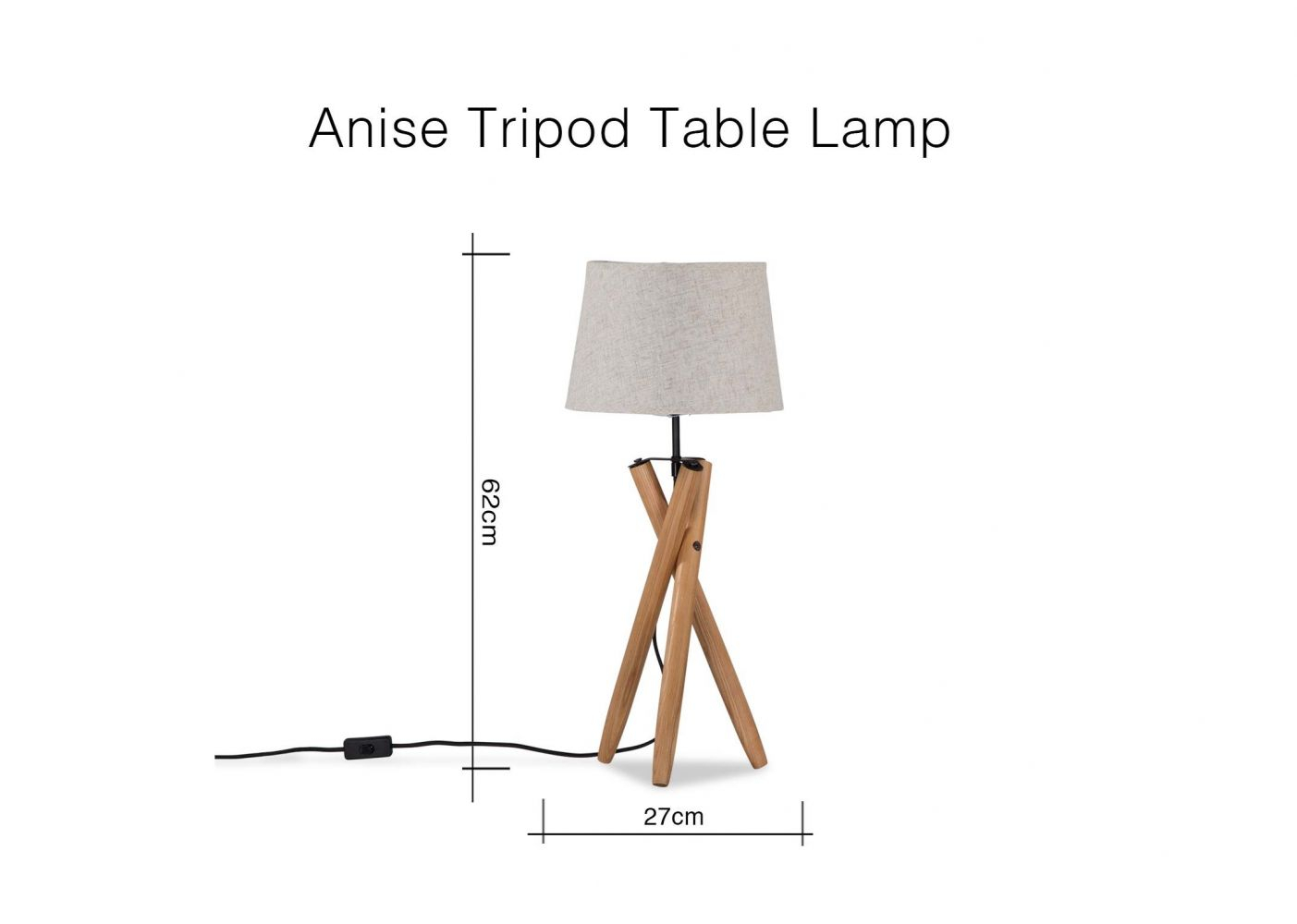Tripod Table Lamp Anise for size 1403 X 1000