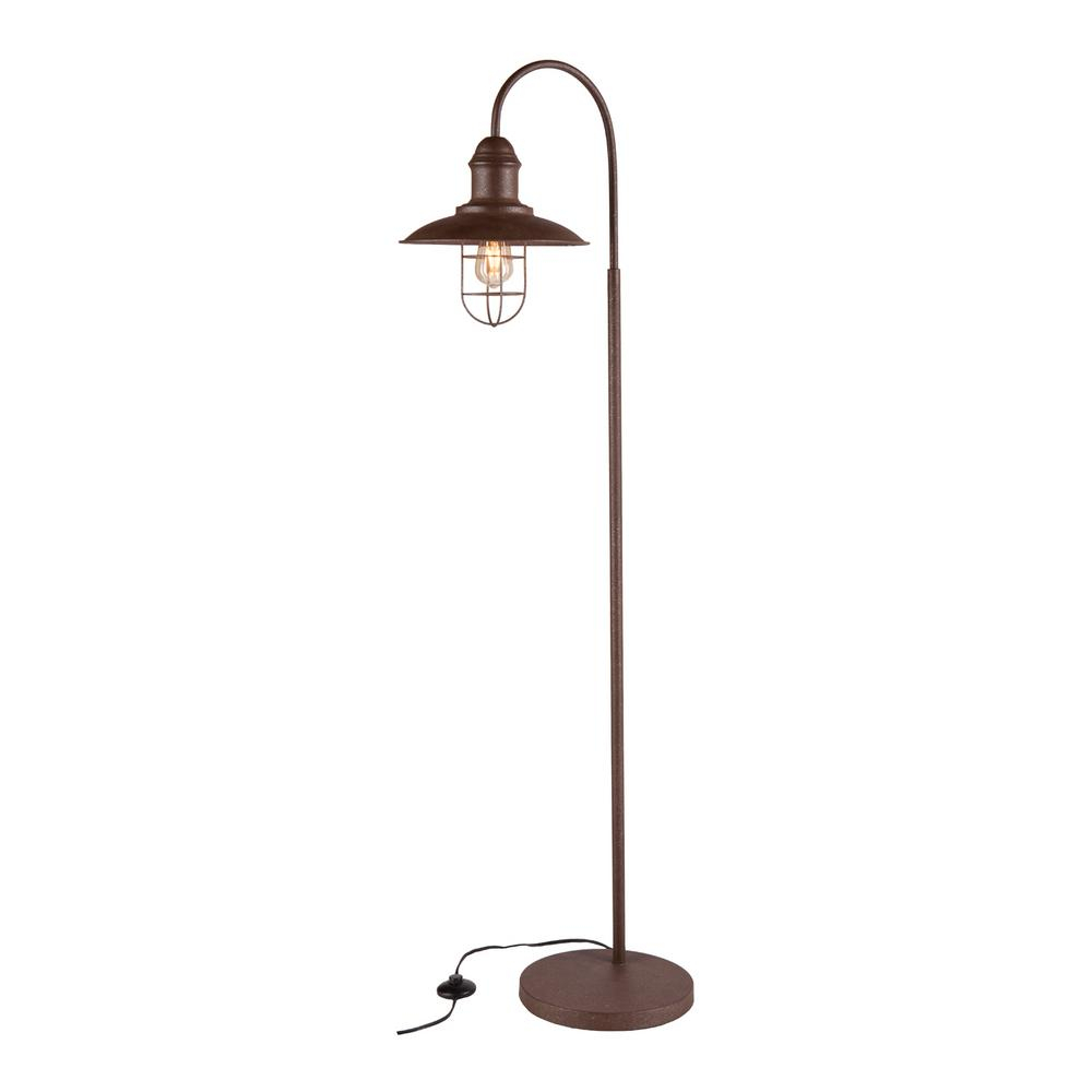 Trista 63 In Rustic Brown Floor Lamp in sizing 1000 X 1000