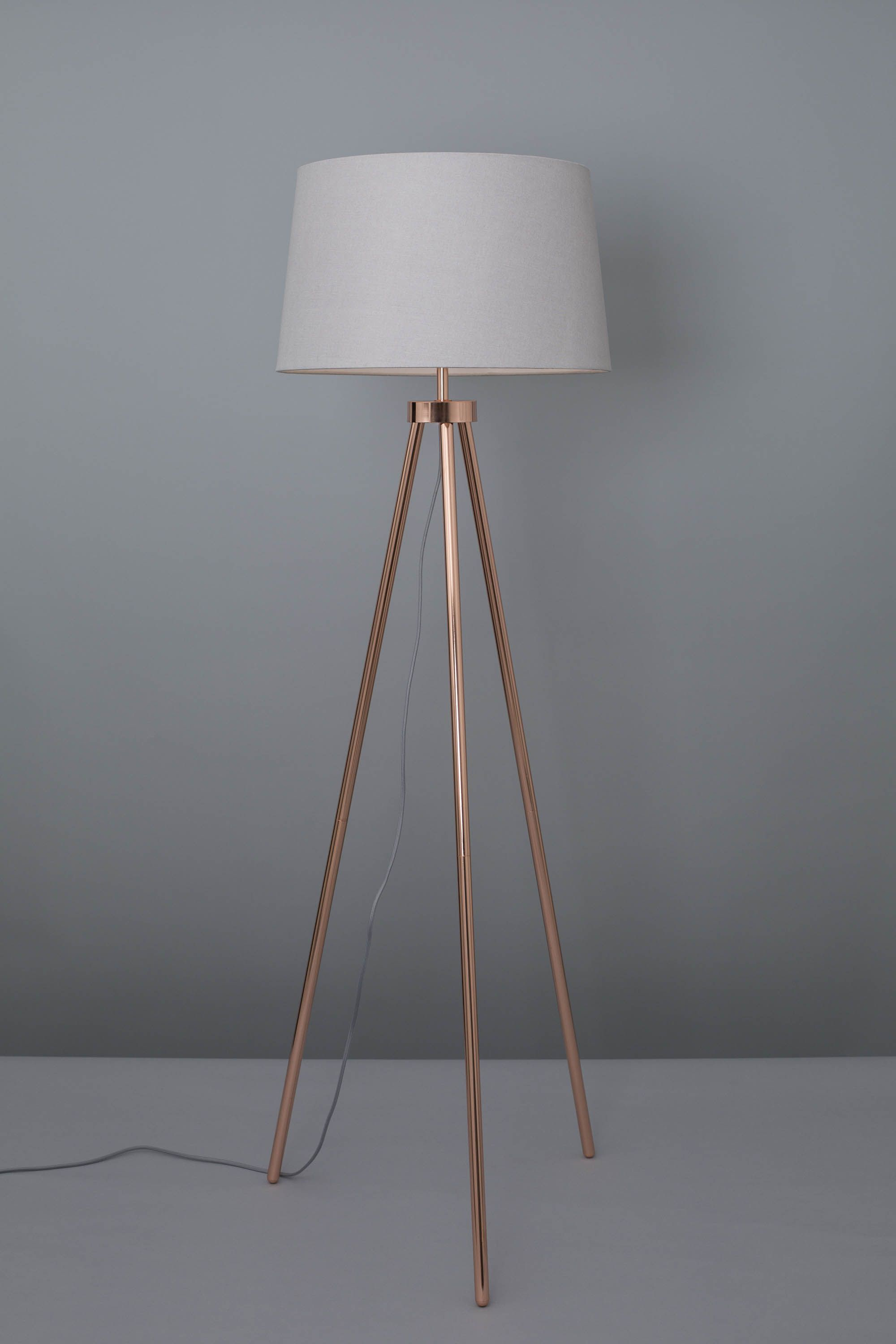 Tristan Floor Lamp Copper Free Standard Delivery Bhs intended for measurements 2000 X 3000