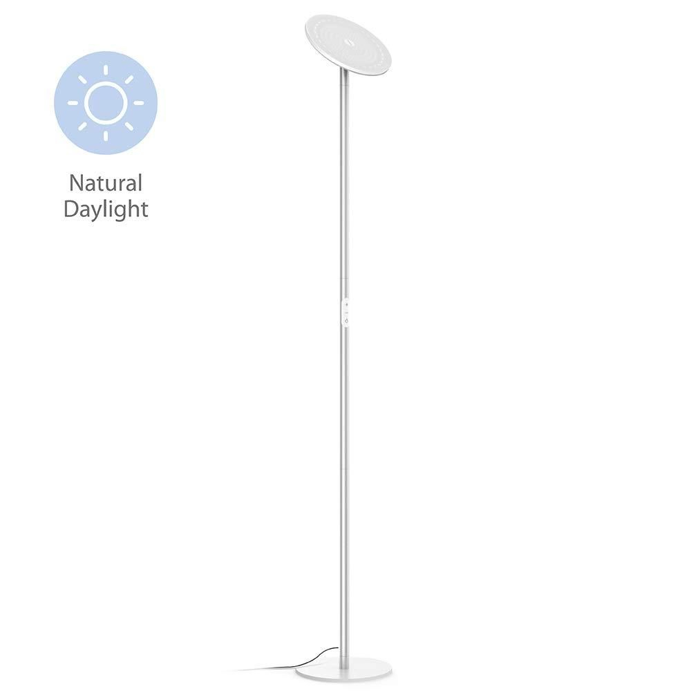 Trond Halo X Led Torchiere Floor Lamp Dimmable 30w 5500k for sizing 1000 X 1000