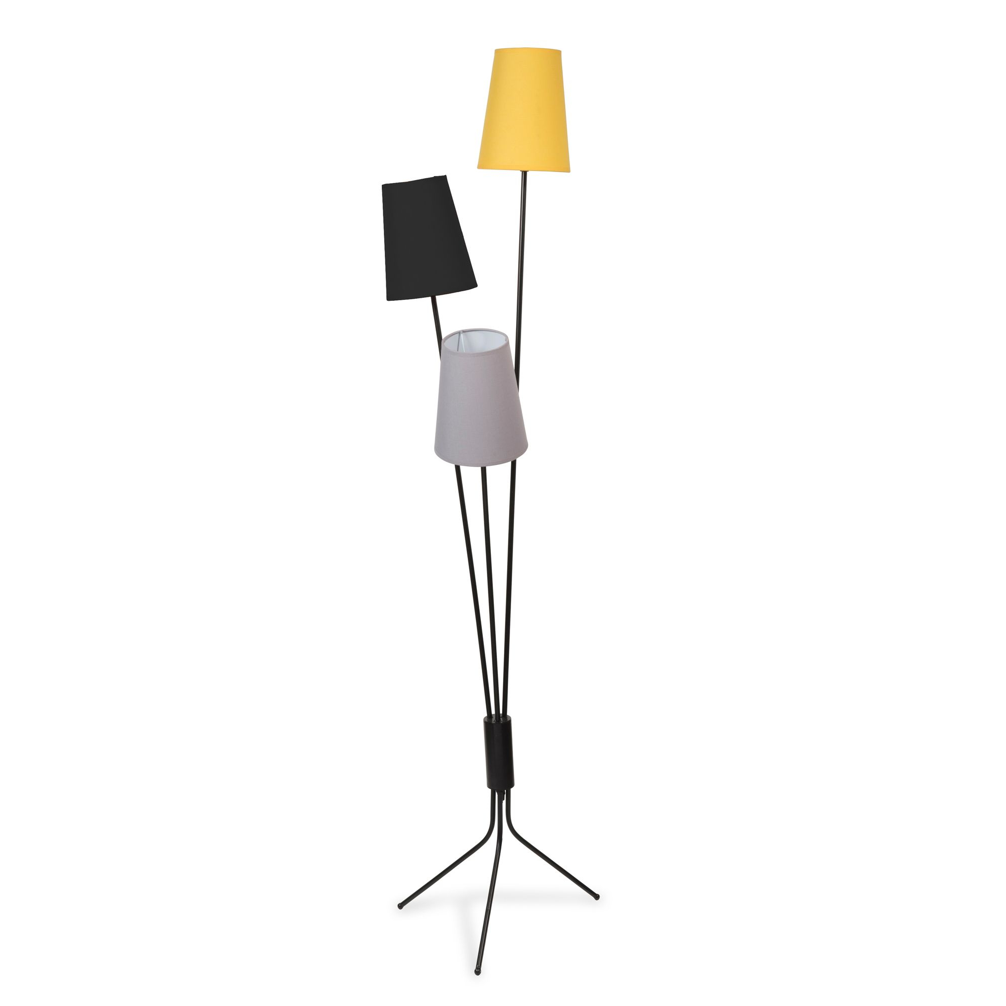 Trpodes Y Lmparas Vintage Floor Lamp Yellow Gray with dimensions 2000 X 2000