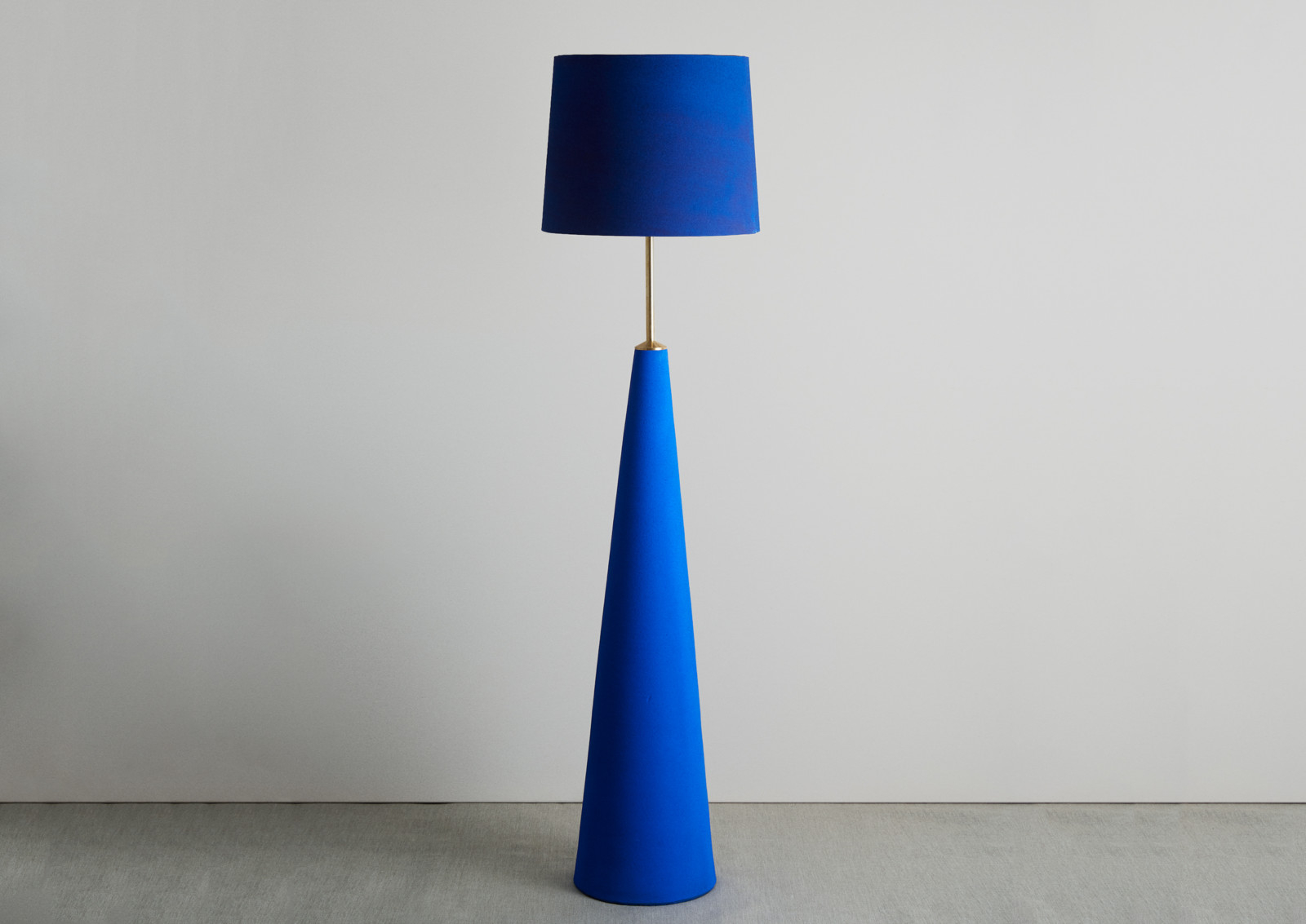 True Blue Triangle Floor Lamp with dimensions 1600 X 1133