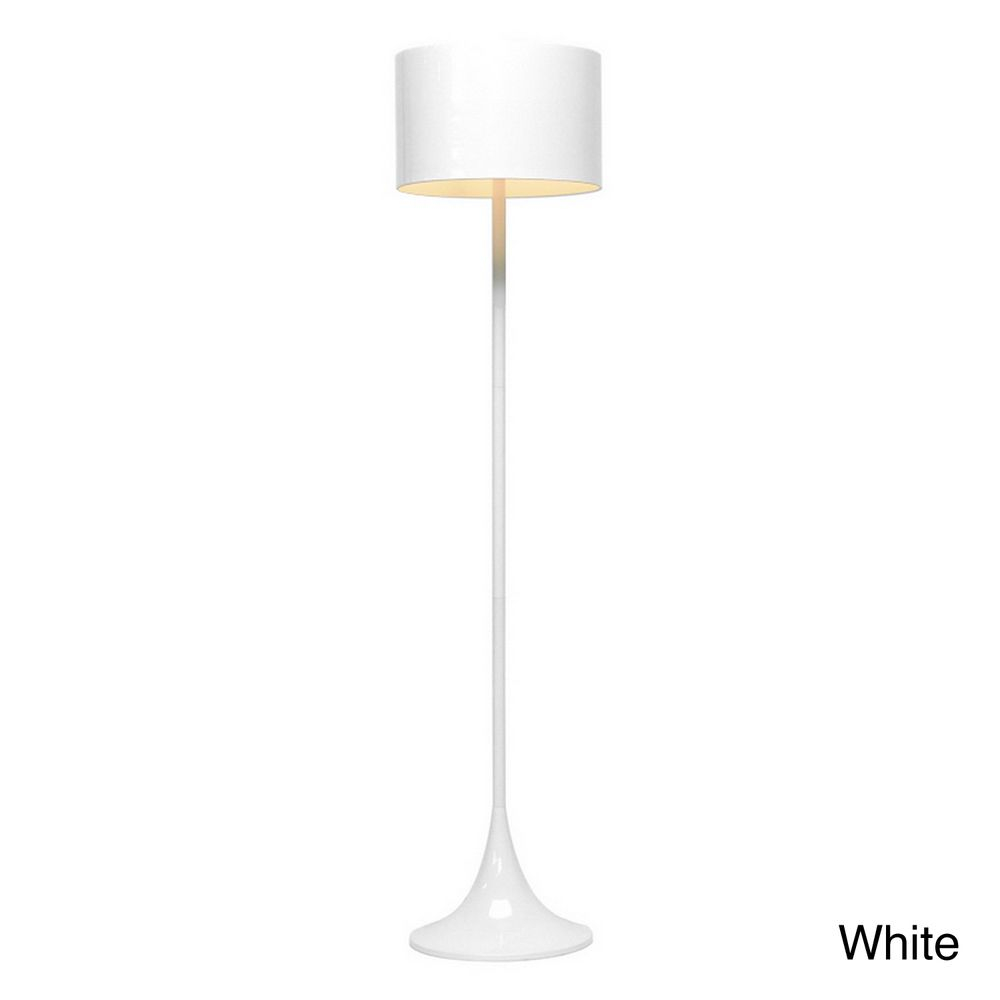 Tulip White Modern Floor Lamp Overstock Shopping Great inside size 1000 X 1000