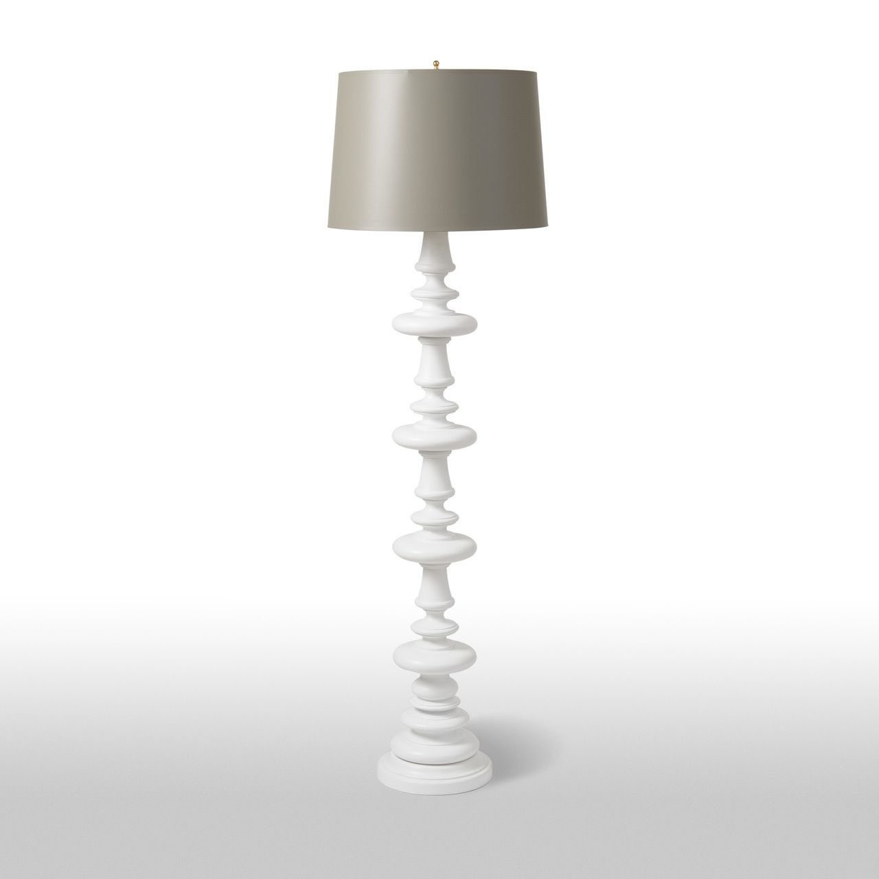 Turned Floor Lamp Tall White Barbara Cosgrove Lamps Tall regarding measurements 1280 X 1280