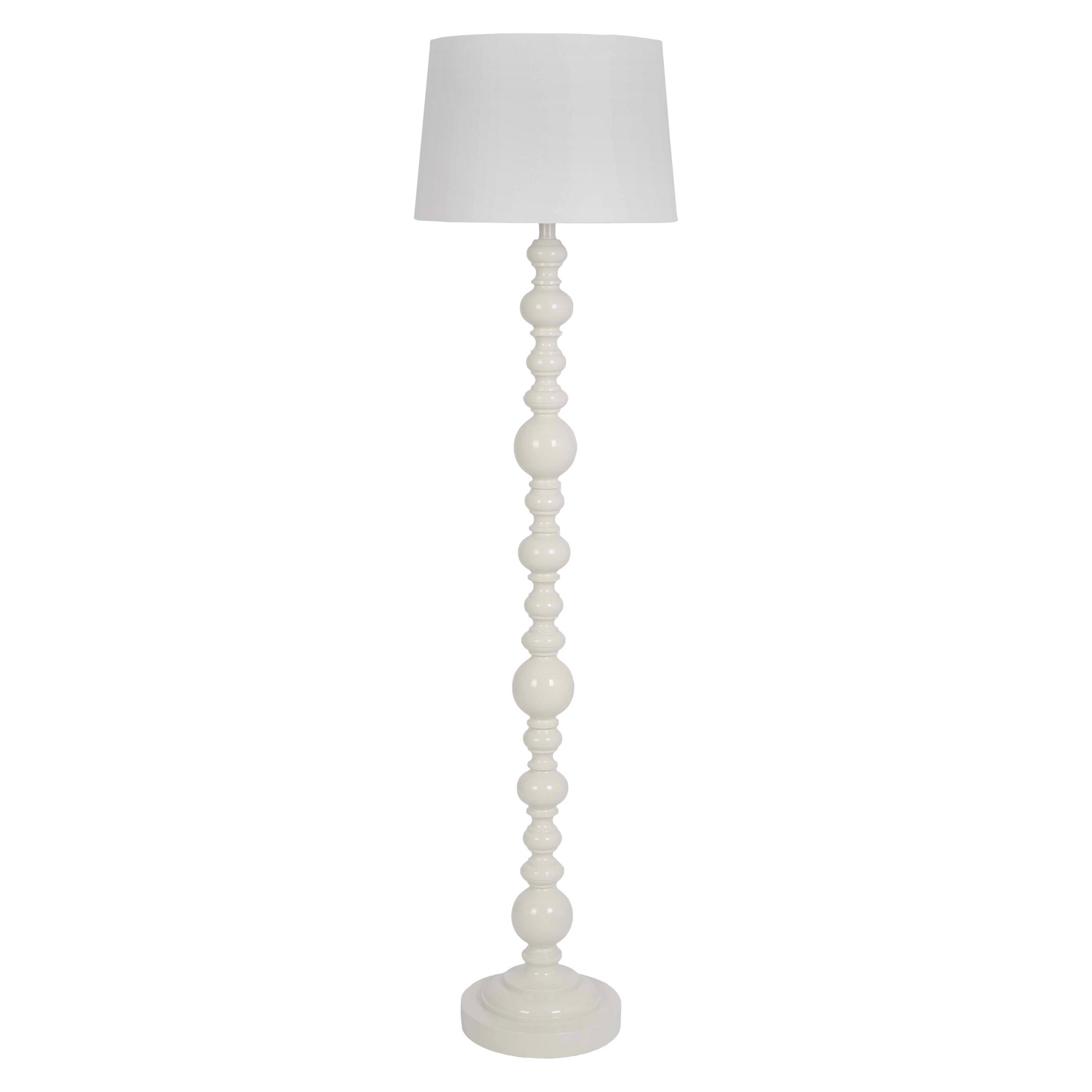 Turned Floor Lamp White Pillowfort Campanula White In intended for sizing 2000 X 2000