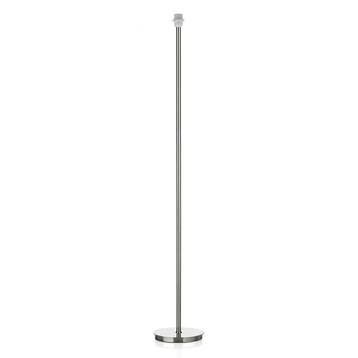 Tuscan Floor Lamp Base Only Satin Chrome with dimensions 1200 X 1200